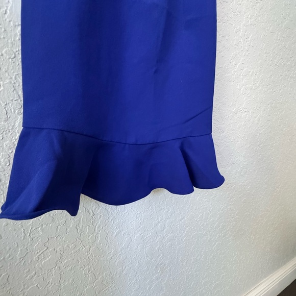 NWT - Lovers and Friends TEDDY MINI DRESS  Med color Cobalt - Picture 4 of 9